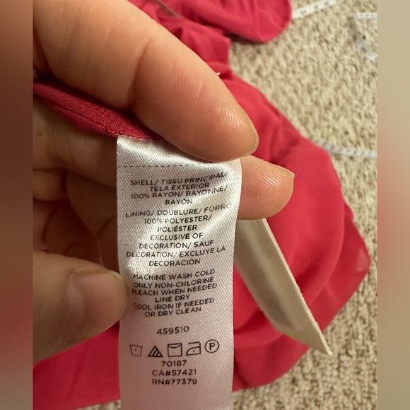 ANN TAYLOR Women V Neck Bell Sleeve Fit and Flare Dress size 2 - Picture 9 of 10